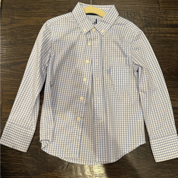 Johnnie O Kids Blue Checkered Shirt size 4t - Picture 1 of 2